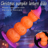 SM Halloween pumpkin-shaped luminous dildo